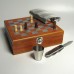 Шахматный набор с фляжкой, металлическим стаканом и ножом