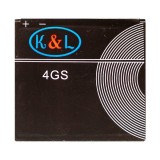 АКБ K&L 4GS 1300 mAh, 3.7V (47 x 50 x 4 мм.)