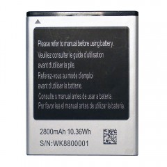 Аккумуляторная батарея 2800 mAh, 3.7V, 10.36Wh, размер 70 x 55 x 4 мм.