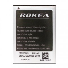 Аккумуляторная батарея ROKEA EB615268VU 3800 mAh, 3.7V, 9.25Wh, размер 76 x 56 x 4 мм.