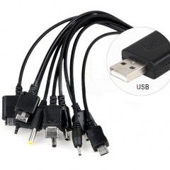 Кабель для зарядки различных устройств от USB
