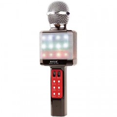 Караоке-микрофон WSTER WS-1828 (Bluetooth / USB / MicroSD / AUX / LED подсветка)