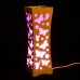 Декоративный белый настольный светильник-ночник "Рой бабочек" с необычным дизайном