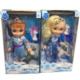 Куклы принцессы Эльза и Анна с оленем и Олафом