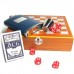 Игровой подарочный набор: шахматы, фляга, стакан, карты, кости