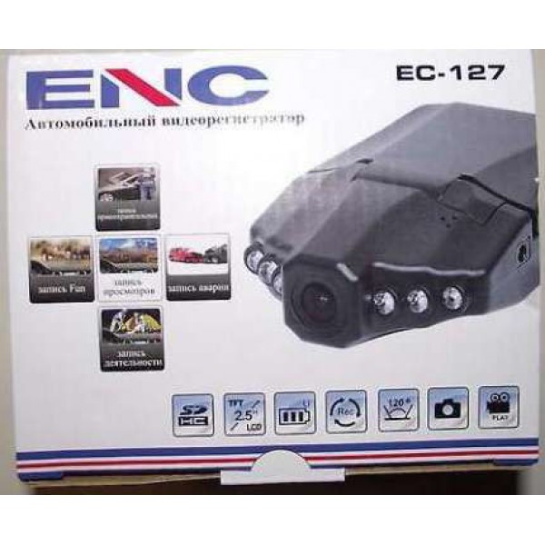 Хороший Недорогой Китайский Видеорегистратор ENC EC-127 С ИК