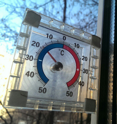 Термометр оконный прозрачный